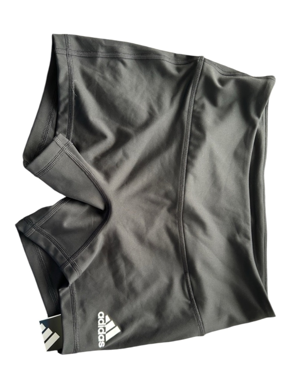 adidas Black Girls' Athletic Compression Shorts